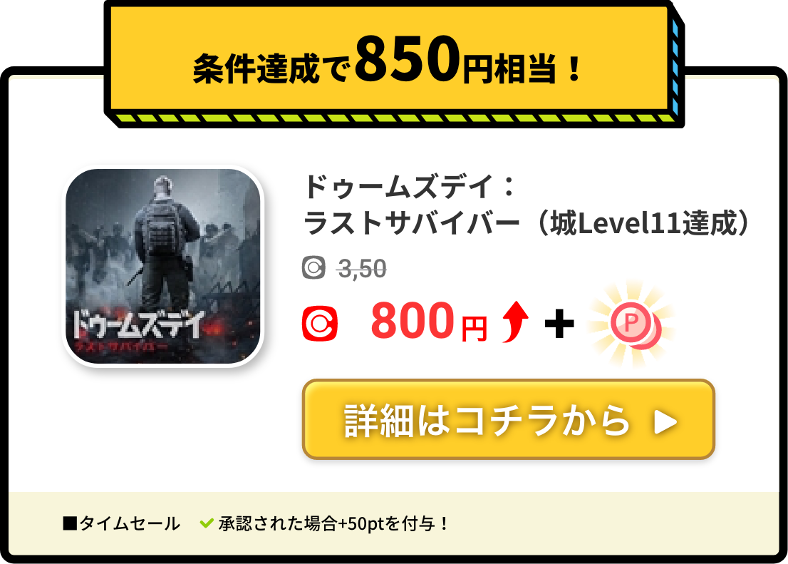 ドゥームズデイ:ラストサバイバー(城Level11達成)