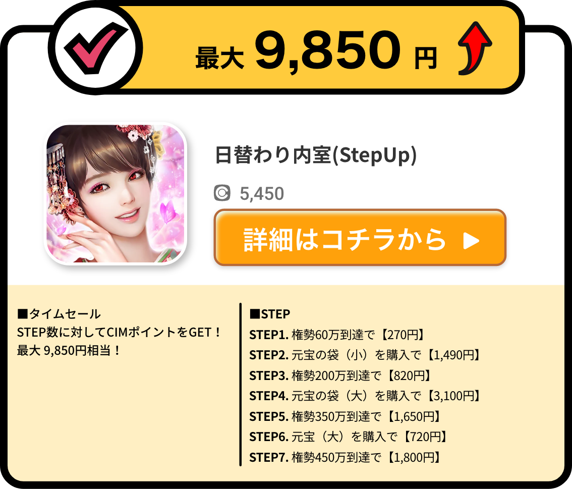 日替わり内室(StepUp)