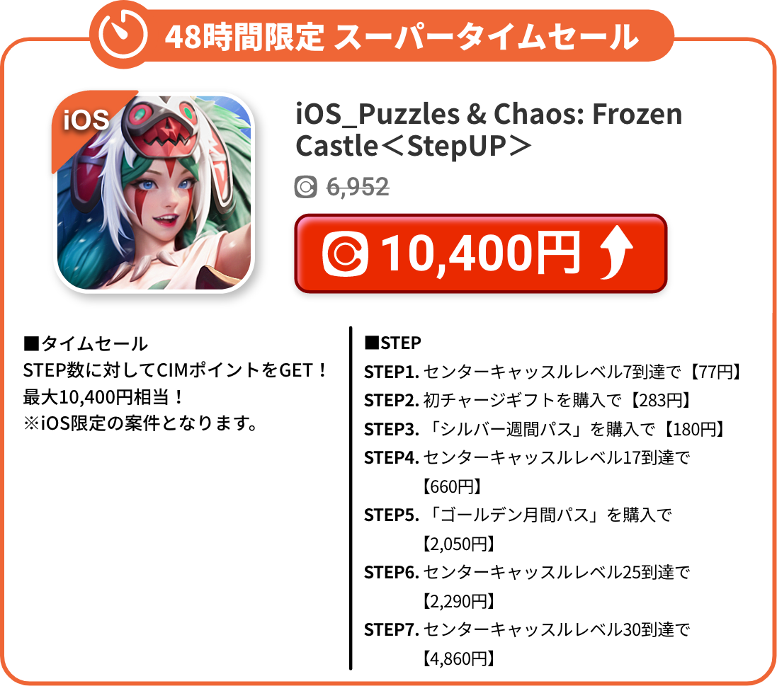 iOS_Puzzles & Chaos: Frozen Castle＜StepUP＞