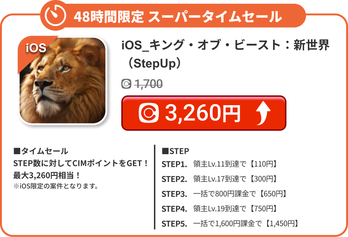 iOS_キング・オブ・ビースト：新世界（StepUp）