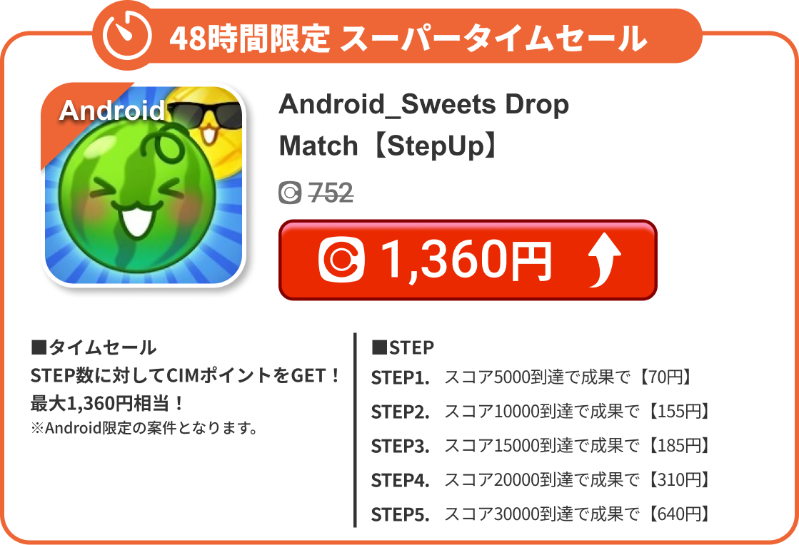 Android_Sweets Drop Match【StepUp】