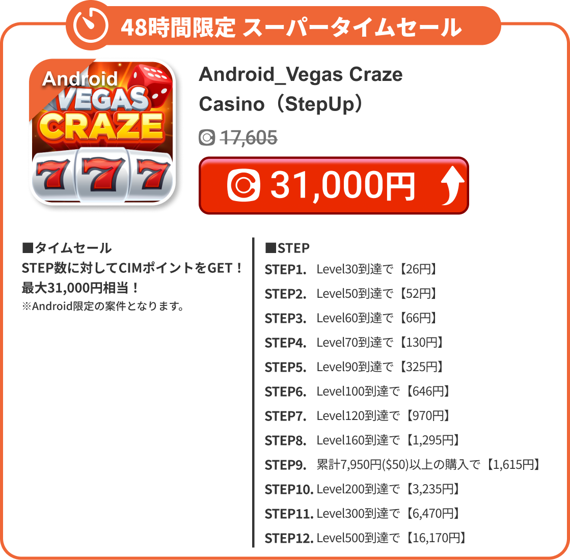 Android_Vegas Craze Casino（StepUp）