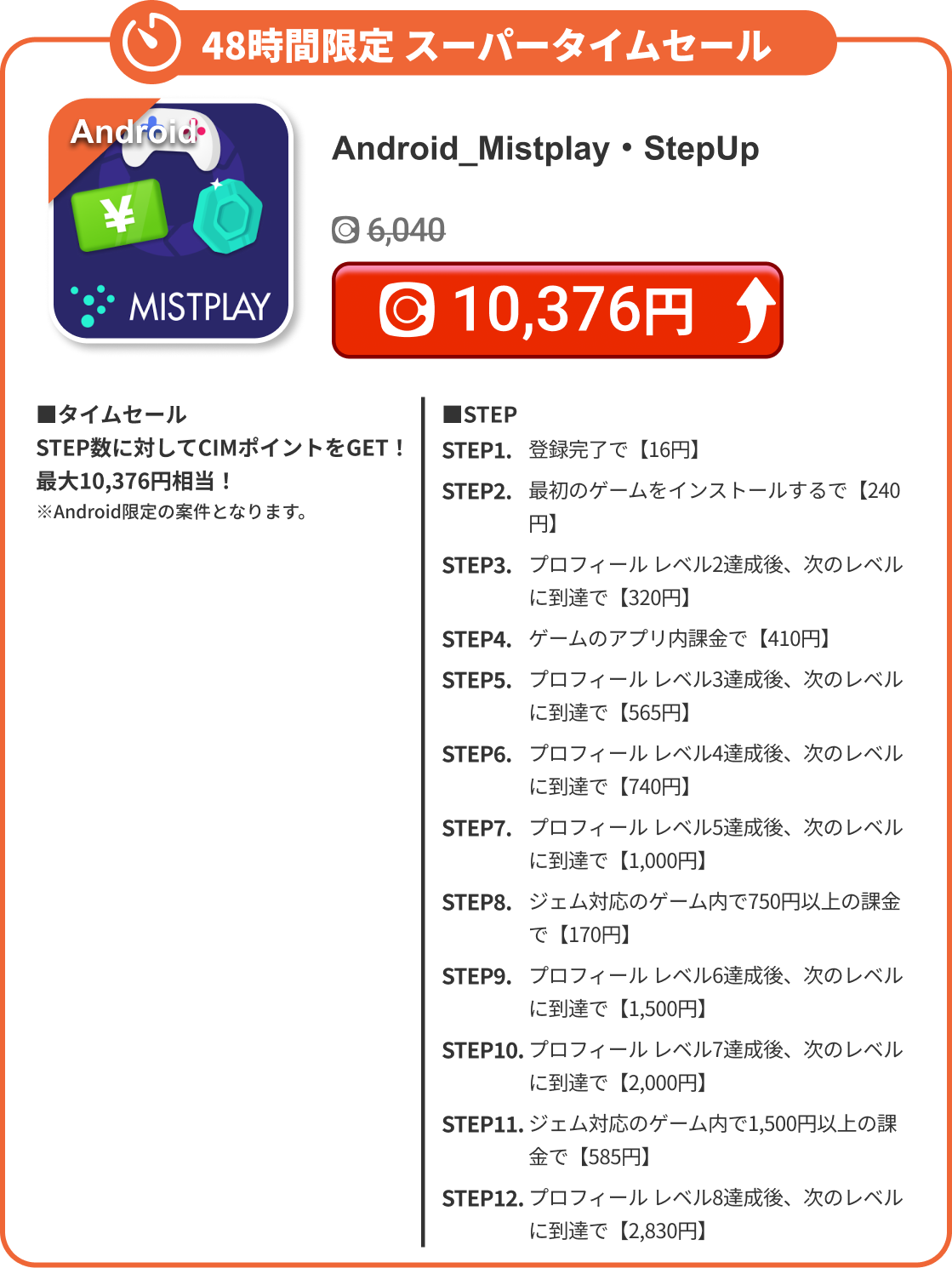 Android_Mistplay・StepUp
