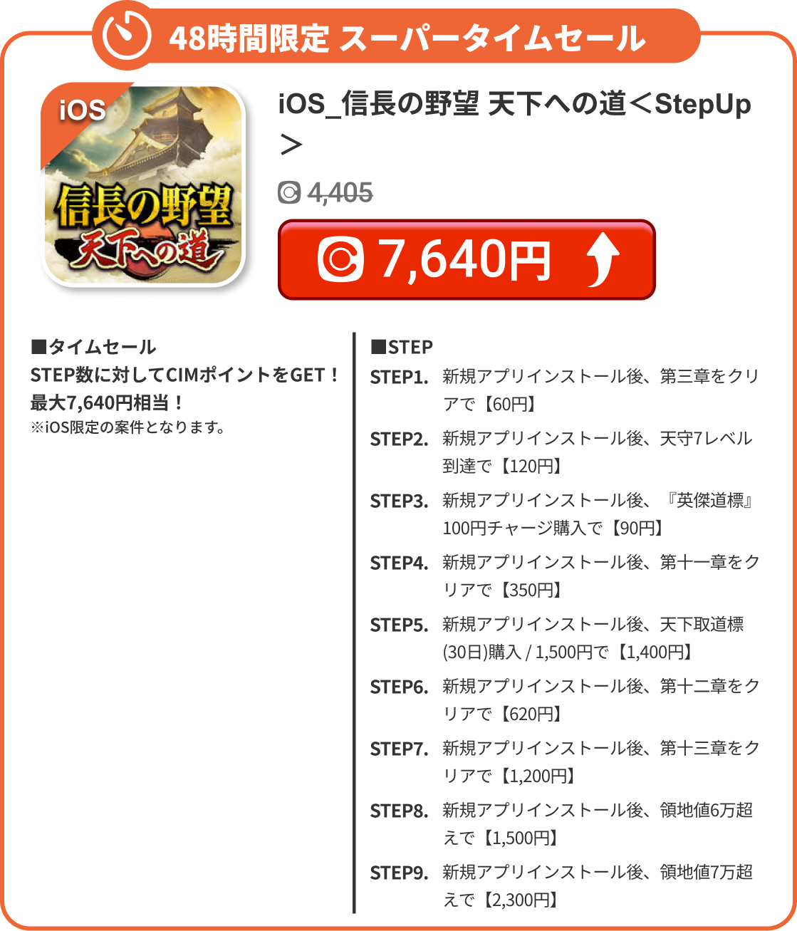 iOS_信長の野望 天下への道＜StepUp＞