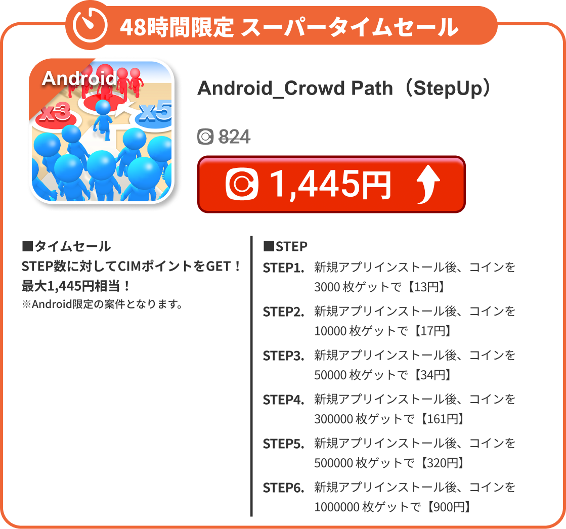 Android_Crowd Path（StepUp）