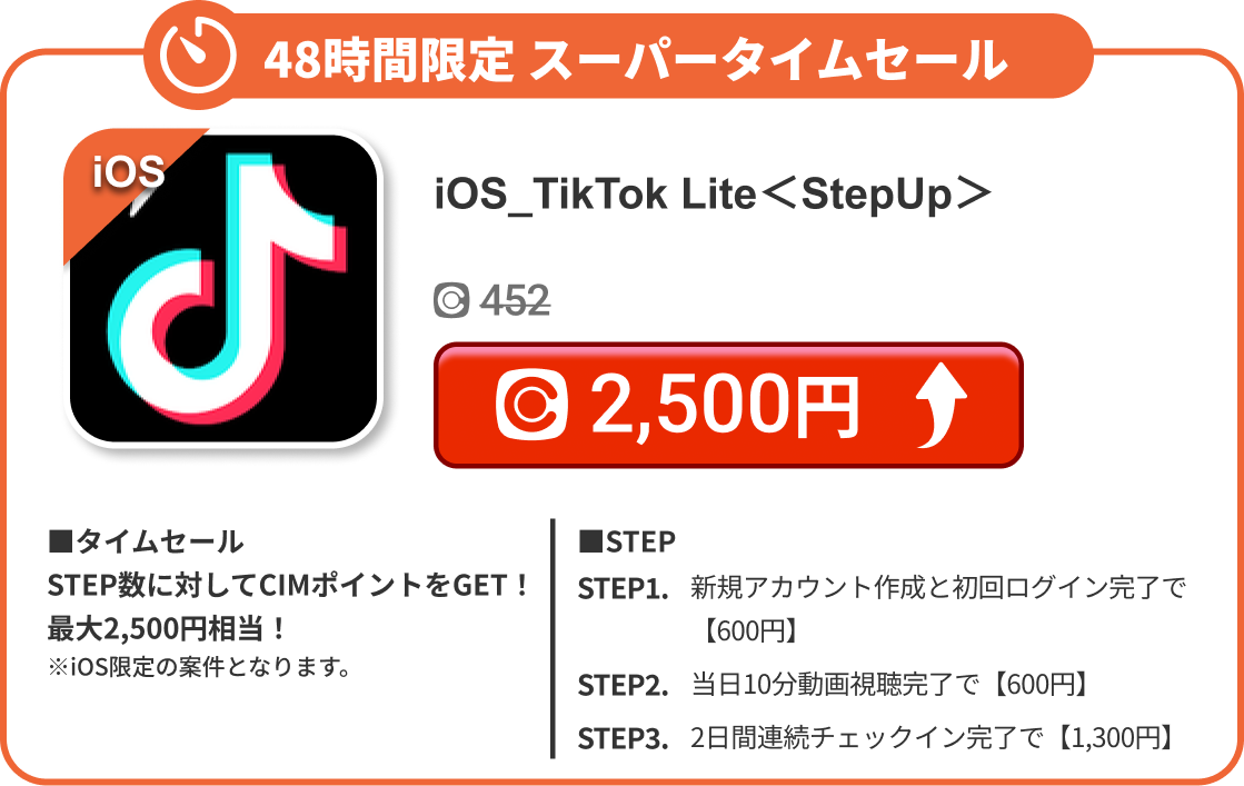 iOS_TikTok Lite＜StepUp＞