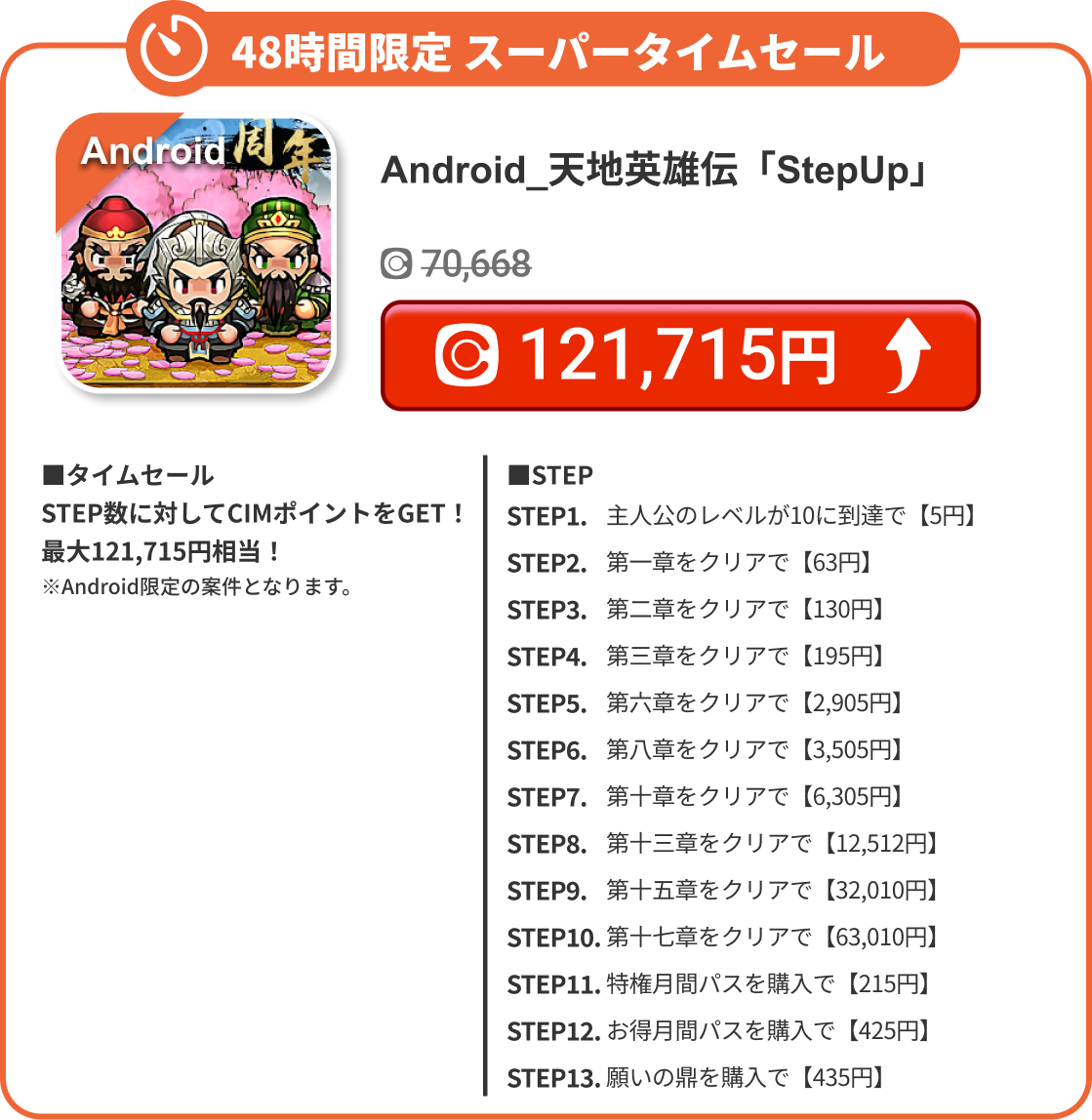 Android_天地英雄伝「StepUp」