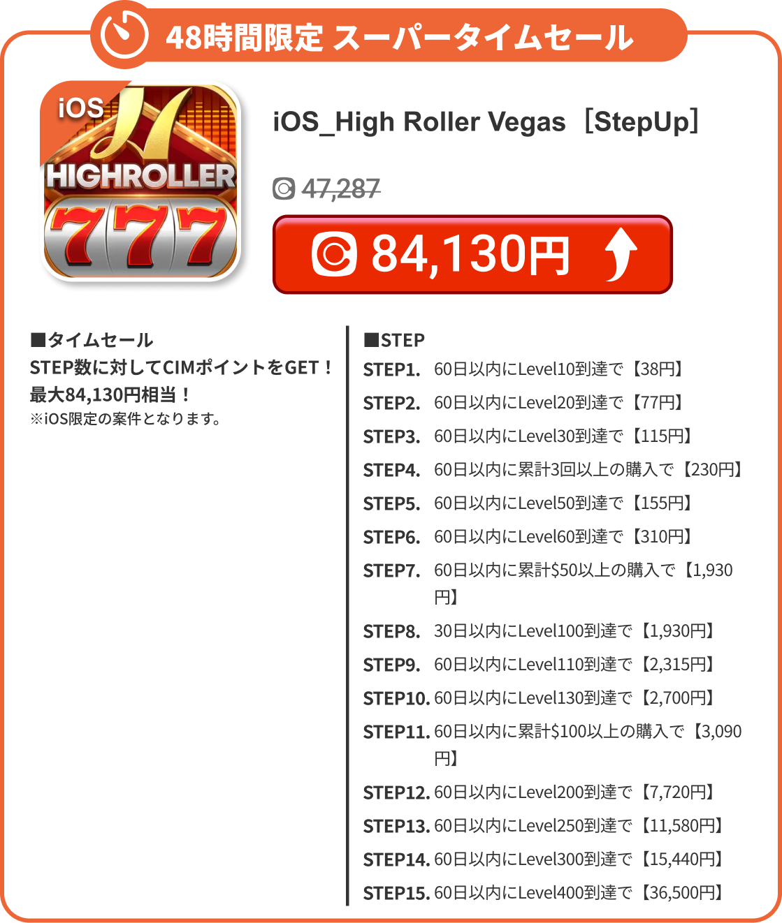 iOS_High Roller Vegas［StepUp］