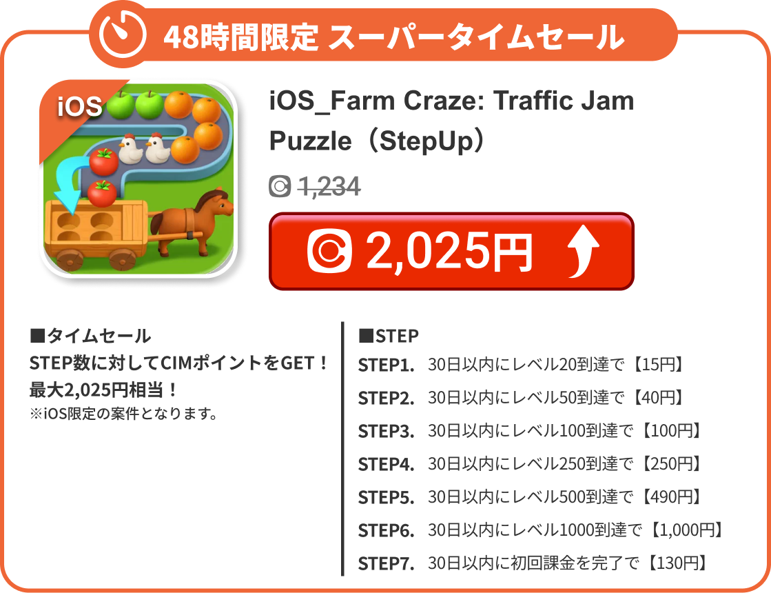iOS_Farm Craze: Traffic Jam Puzzle（StepUp）