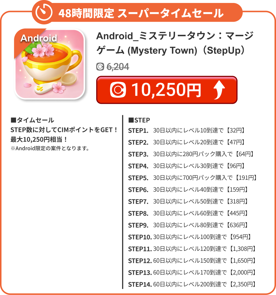 Android_ミステリータウン：マージゲーム (Mystery Town)（StepUp）