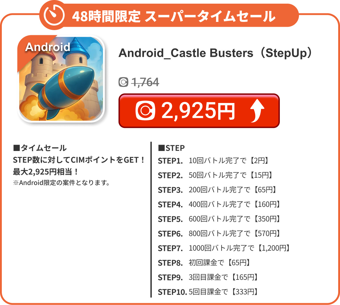 Android_Castle Busters（StepUp）