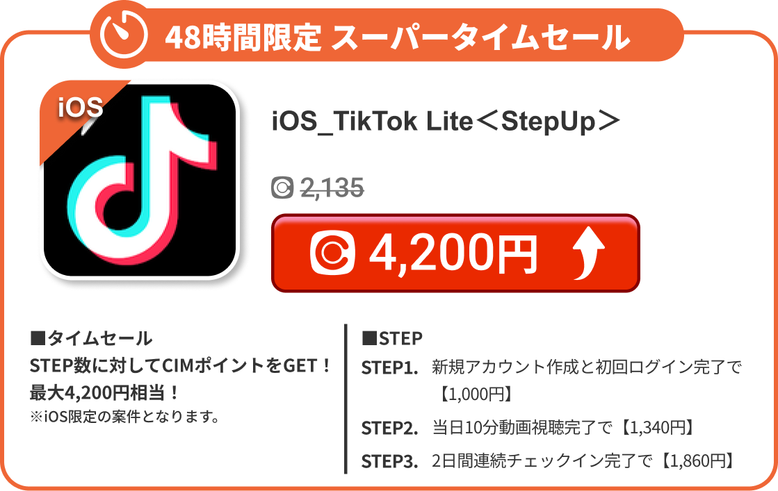 iOS_TikTok Lite＜StepUp＞