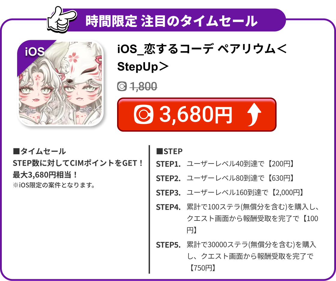 iOS_恋するコーデ ペアリウム＜StepUp＞