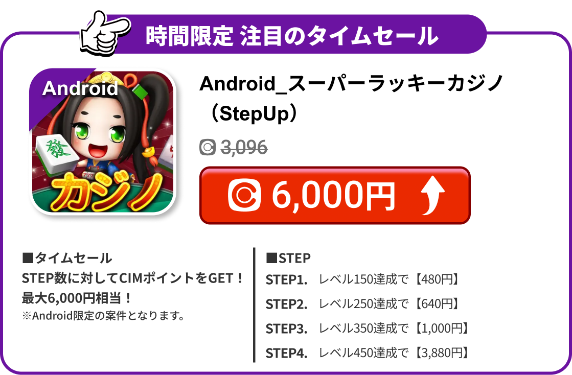 Android_スーパーラッキーカジノ（StepUp）