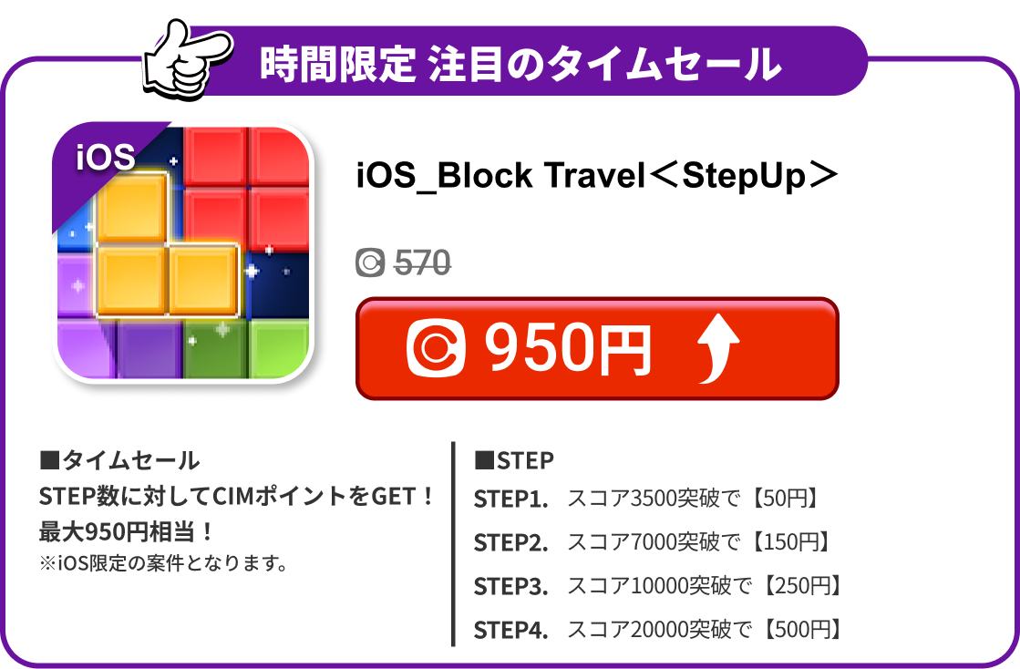 iOS_Block Travel＜StepUp＞