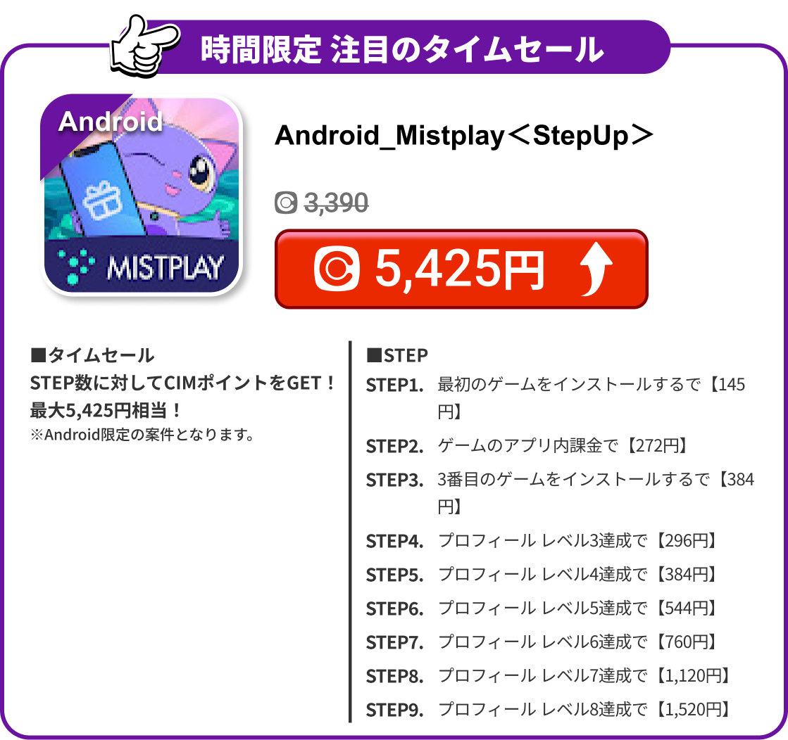 Android_Mistplay＜StepUp＞