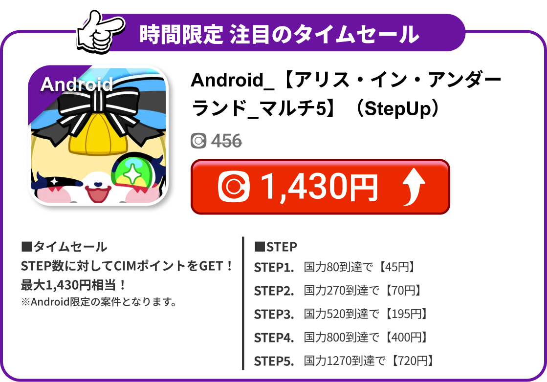 Android_【アリス・イン・アンダーランド_マルチ5】（StepUp）