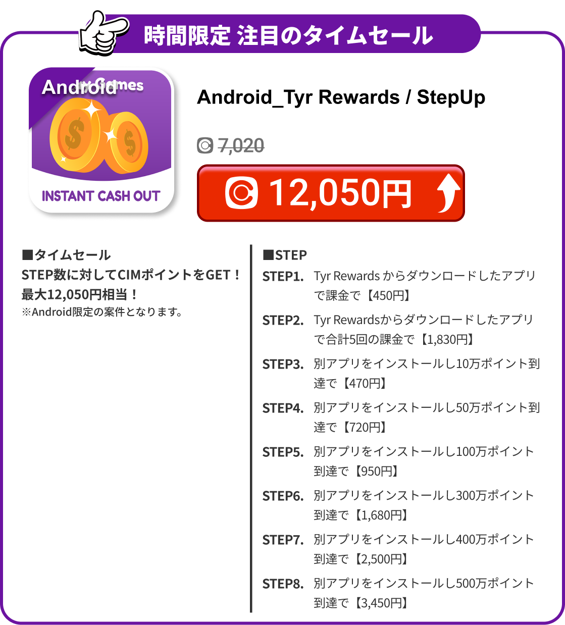 Android_Tyr Rewards / StepUp