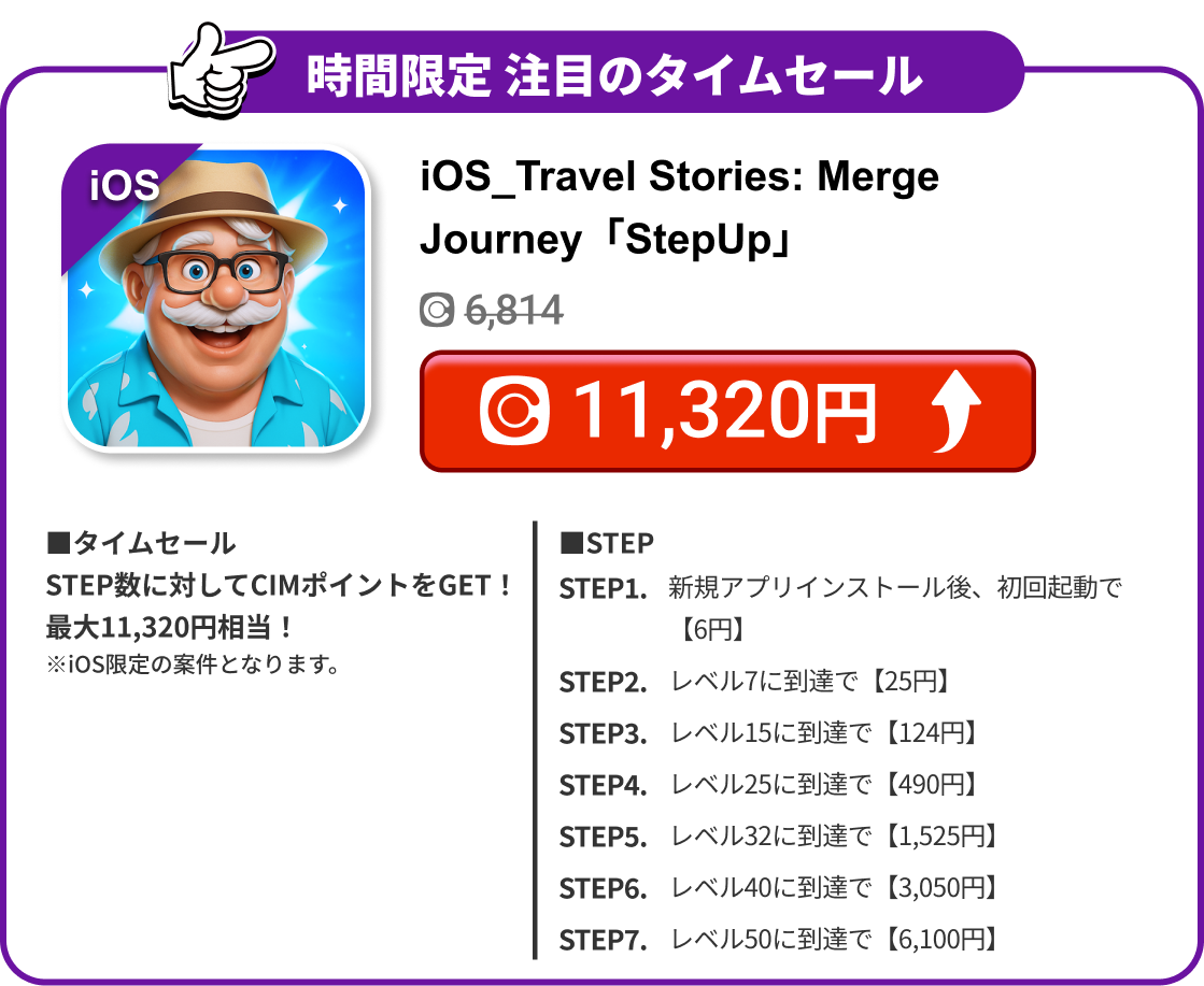 iOS_Travel Stories: Merge Journey「StepUp」