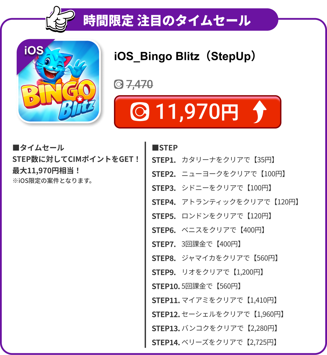 iOS_Bingo Blitz（StepUp）