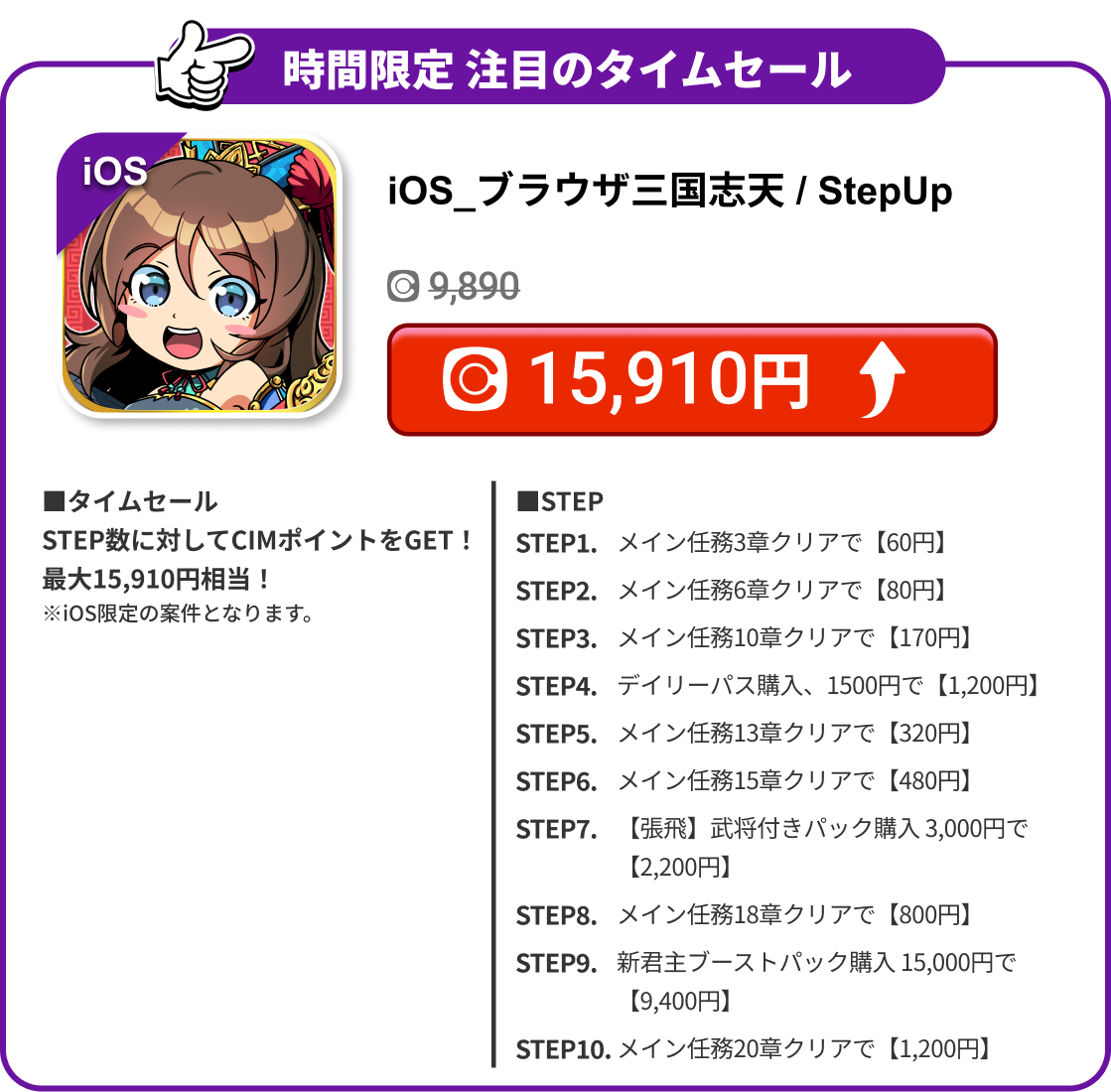 iOS_ブラウザ三国志天 / StepUp