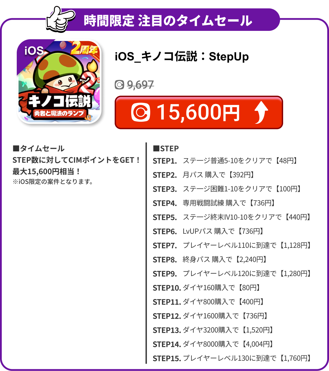 iOS_キノコ伝説：StepUp