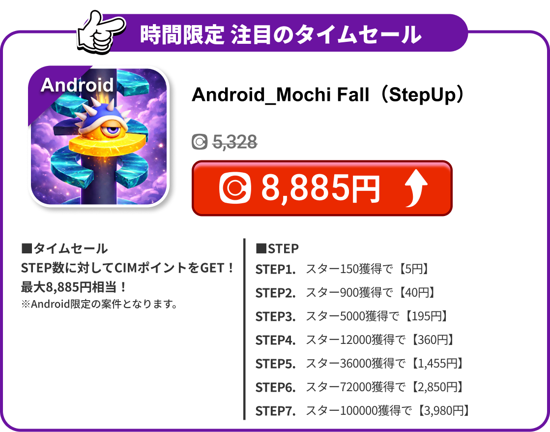 Android_Mochi Fall（StepUp）