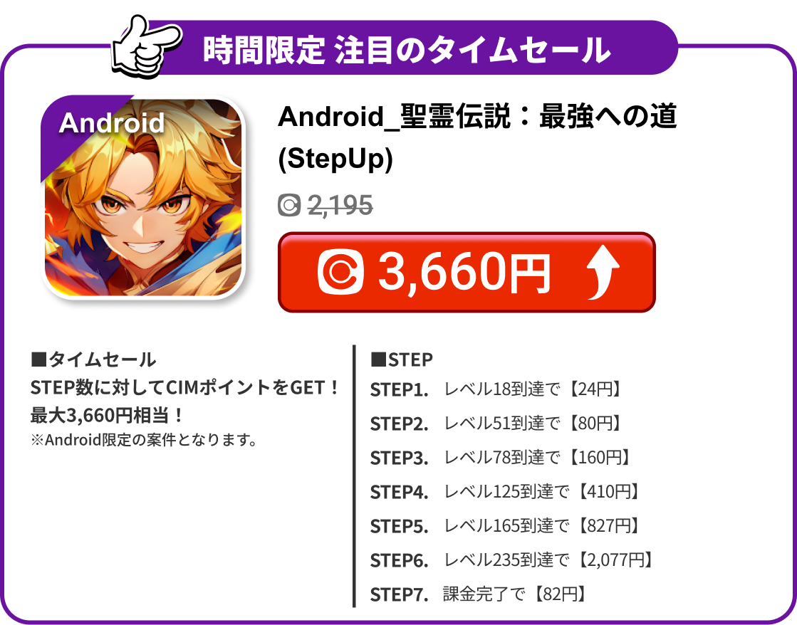 Android_聖霊伝説：最強への道(StepUp)