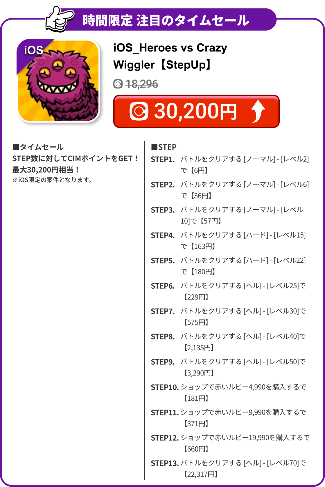 iOS_Heroes vs Crazy Wiggler【StepUp】