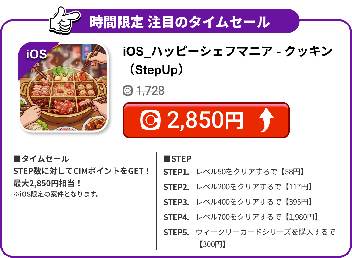 iOS_ハッピーシェフマニア - クッキン（StepUp）