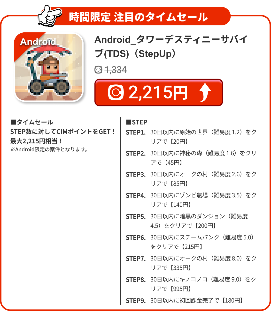 Android_タワーデスティニーサバイブ(TDS)（StepUp）