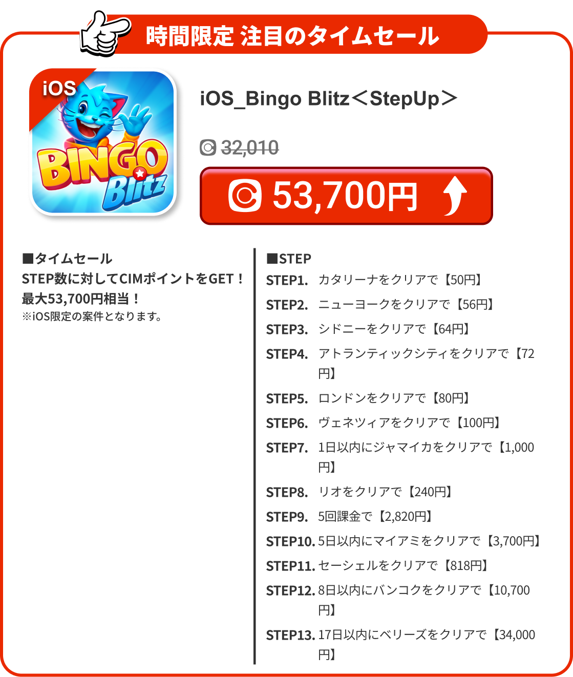 iOS_Bingo Blitz＜StepUp＞