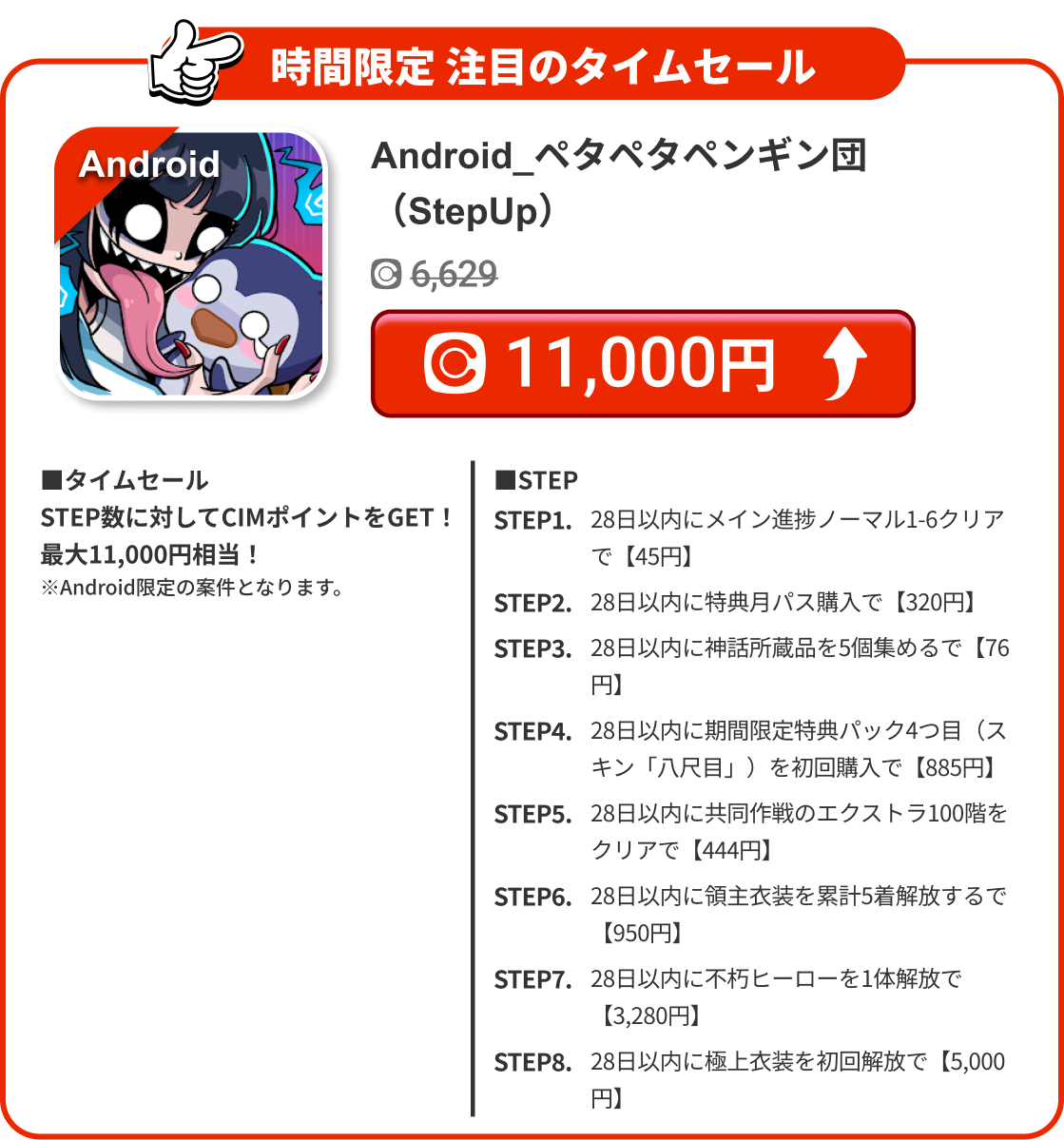 Android_ペタペタペンギン団（StepUp）